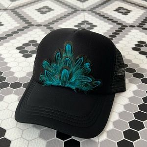 NWOT - Western pheasant, feather, trucker hat
